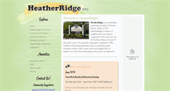 Desktop Screenshot of heatherridge.org