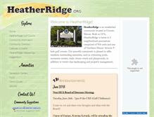 Tablet Screenshot of heatherridge.org
